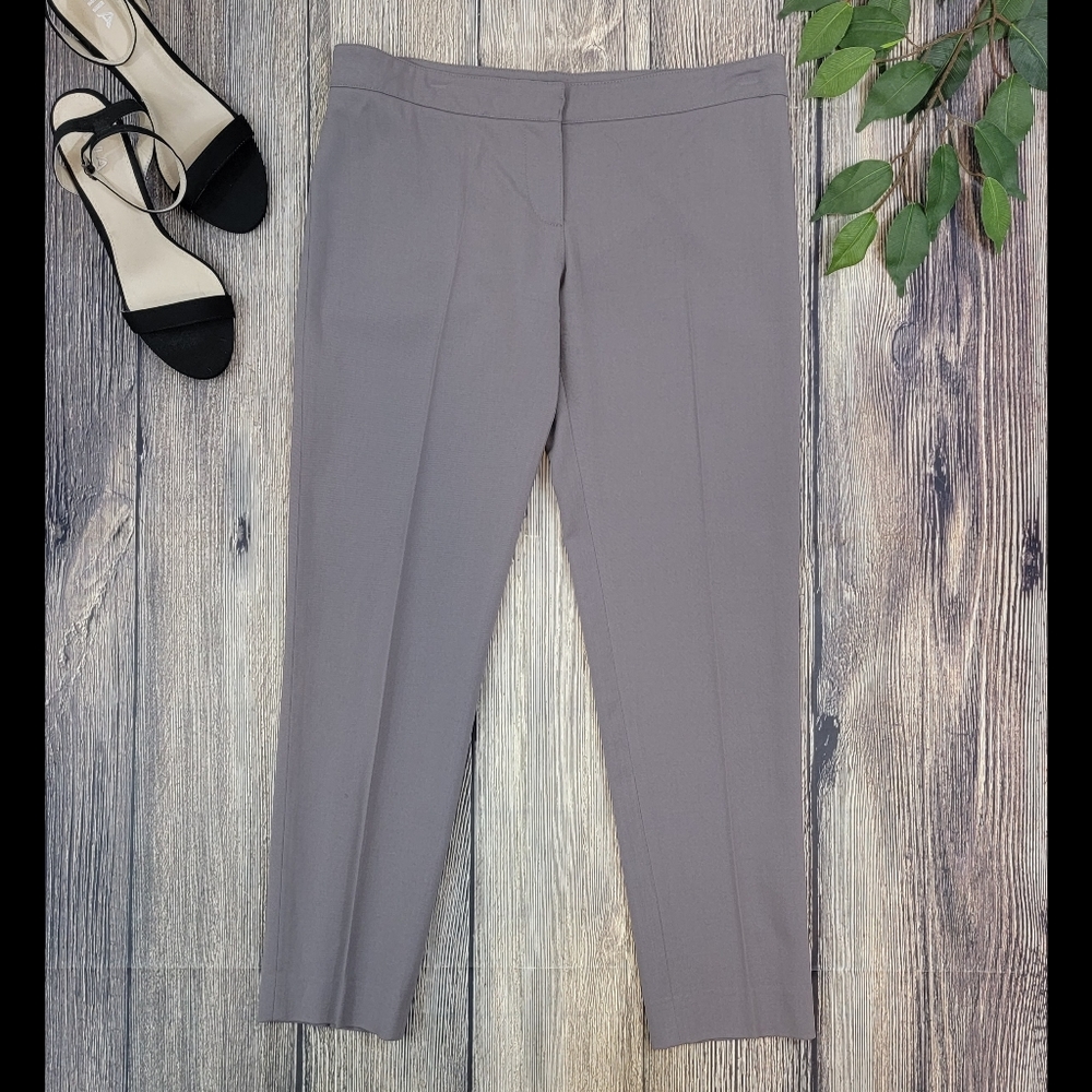 Patrizia Pepe Gray Wool Blend Ankle Pants